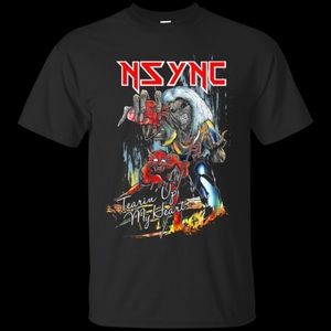 Nsync Iron Maiden Funny Tee 